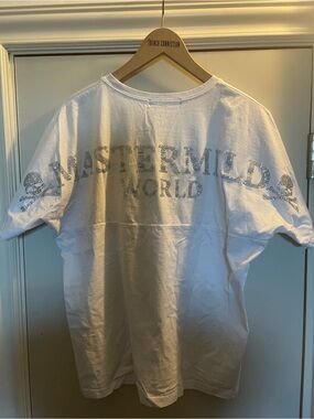 Mastermind World White Short Sleeve Tee with Silver Logo